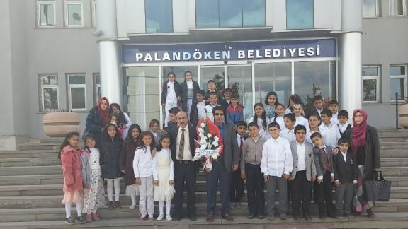 Mehmet Akif Ersoy İlkokulu Öğrencilerinin Palandöken Belediyesi´ne Gezisi