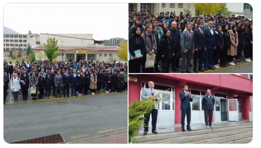 Mehmet Akif Ersoy Anadolu Lisesi İstiklal Marşı Töreni